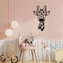 Wallity Gıraffe Metal Decor Negro